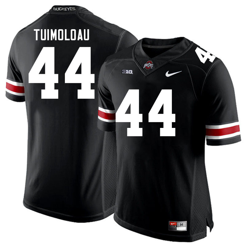 Ohio State Buckeyes JT Tuimoloau Men's #44 Black Authentic Stitched College Football Jersey